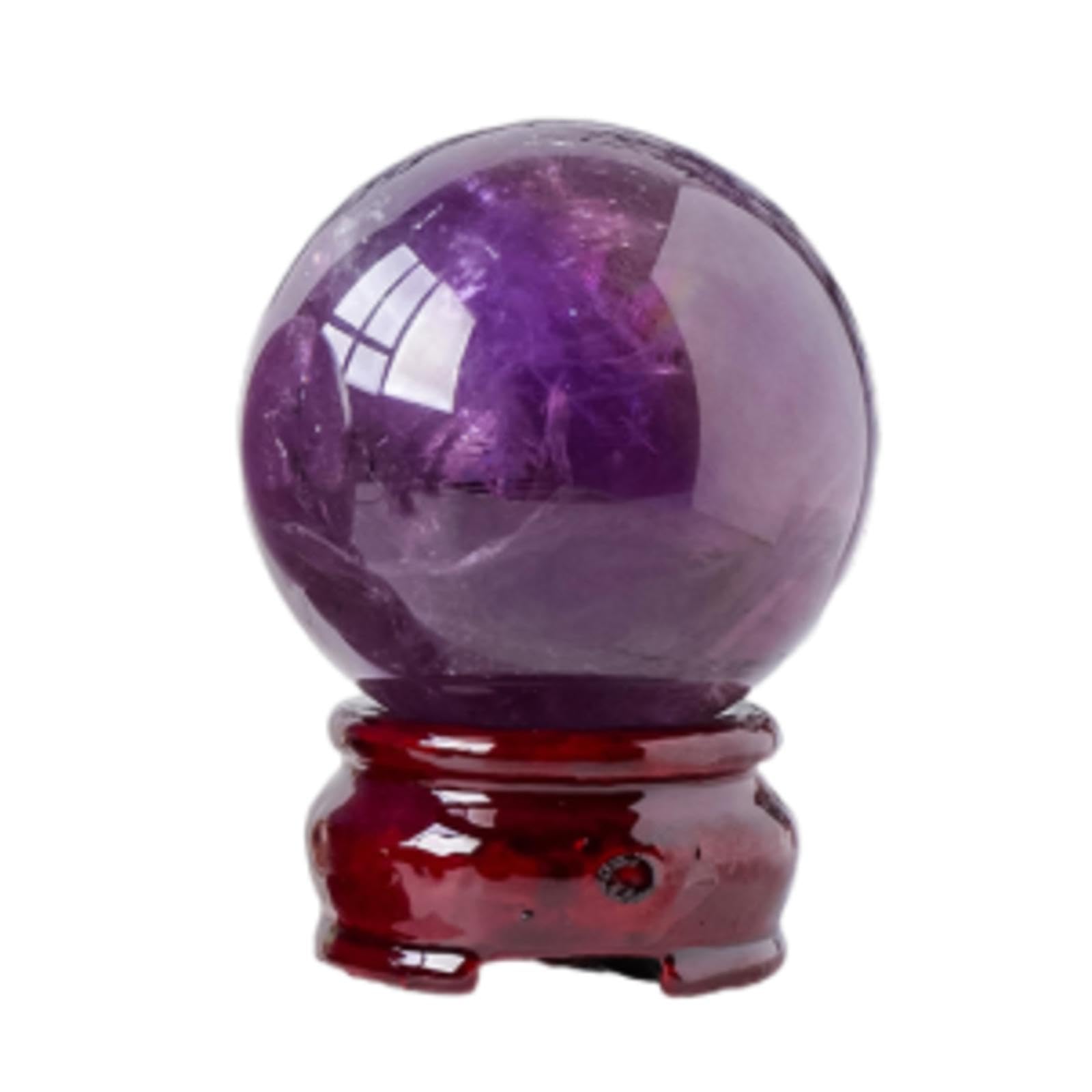 Amazon.co.jp: 上質な天然アメジストボールオーナメント、クリスタル